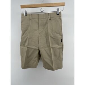 Parker Kids Khaki Flat Front Chino Shorts Size 10 Adjustable Waist